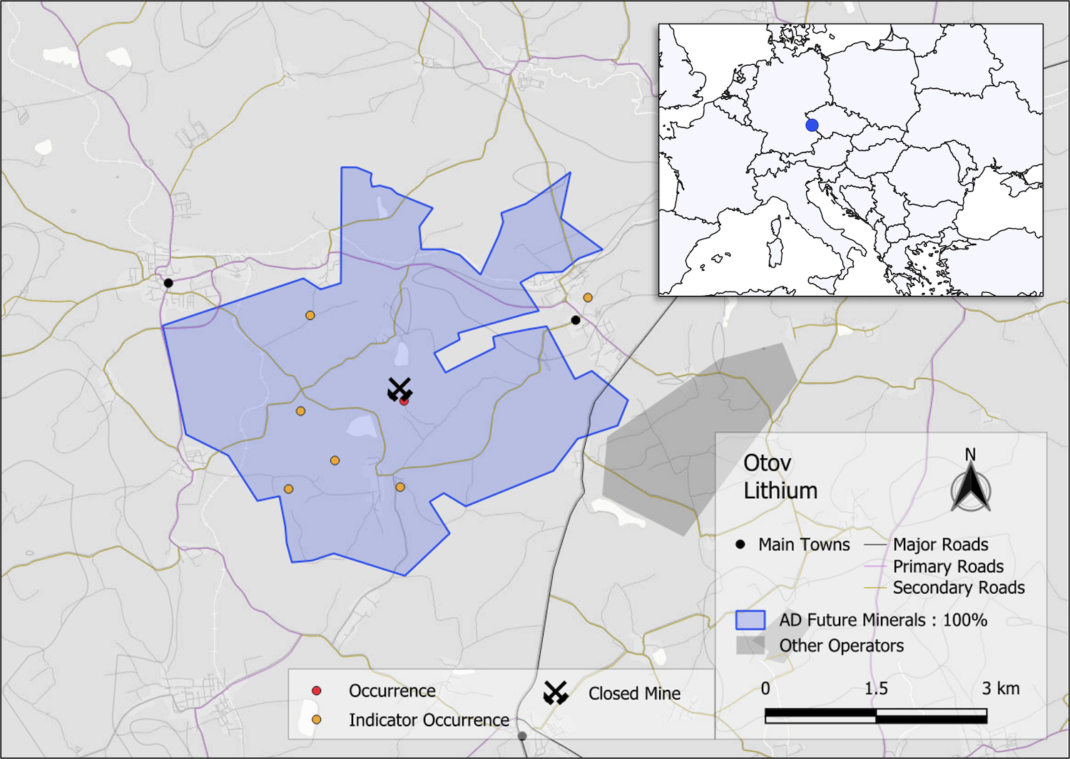 Czech Lithium Otov Map